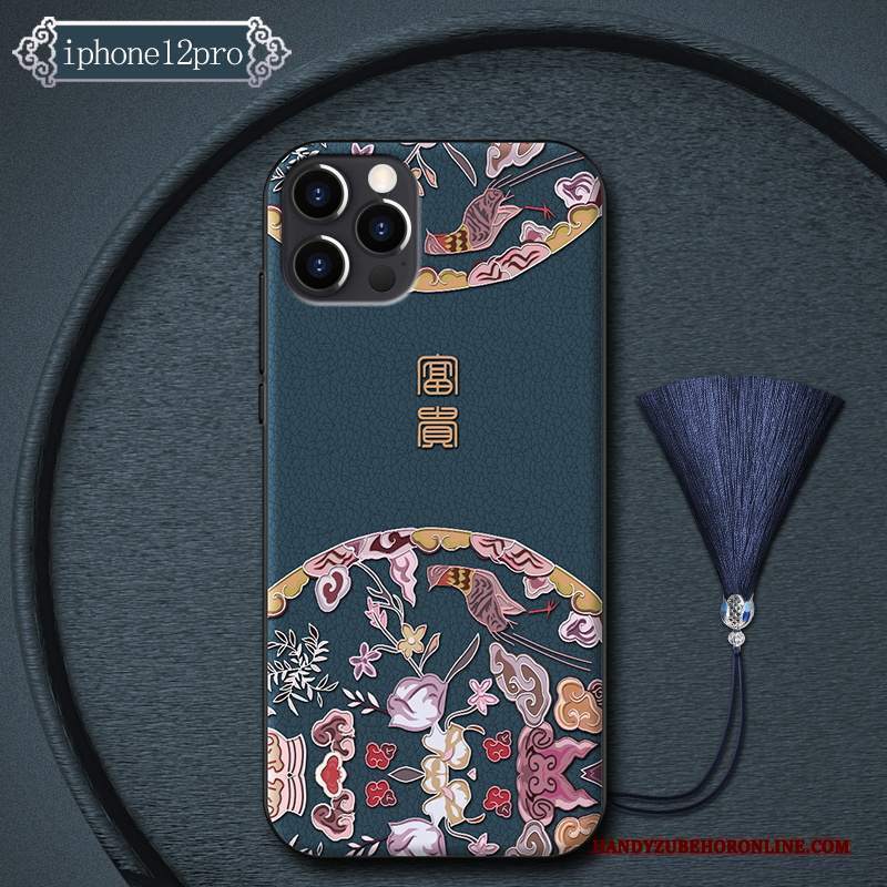 Custodia iPhone 12 Pro Silicone Marrone Marchio Di Tendenza, Cover iPhone 12 Pro Creativo Di Personalità Tutto Incluso