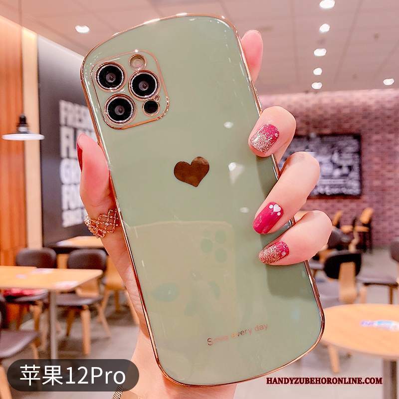 Custodia iPhone 12 Pro Silicone Placcatura Anti-caduta, Cover iPhone 12 Pro Protezione Di Personalità Sottile