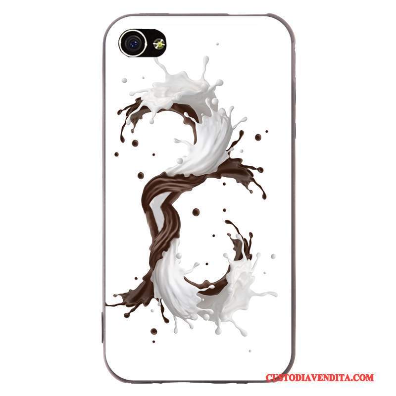 Custodia iPhone 4/4s Cartone Animato Colore Profondotelefono, Cover iPhone 4/4s Creativo Tendenza Supporto