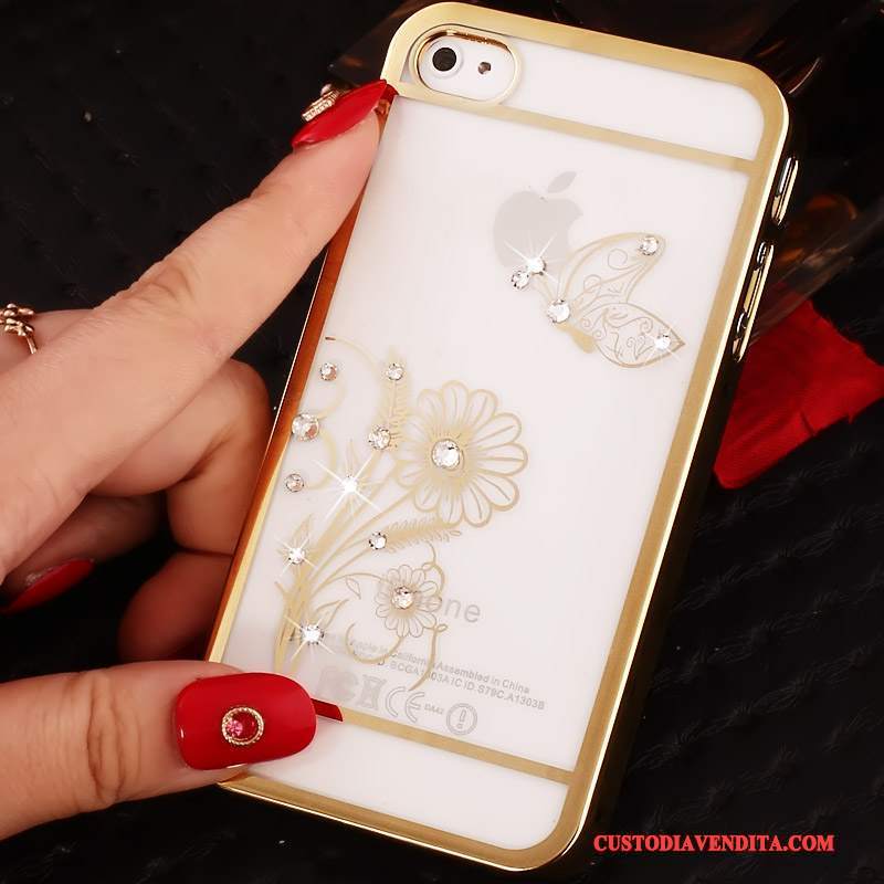 Custodia iPhone 4/4s Cartone Animato Telefono Difficile, Cover iPhone 4/4s Protezione Oro