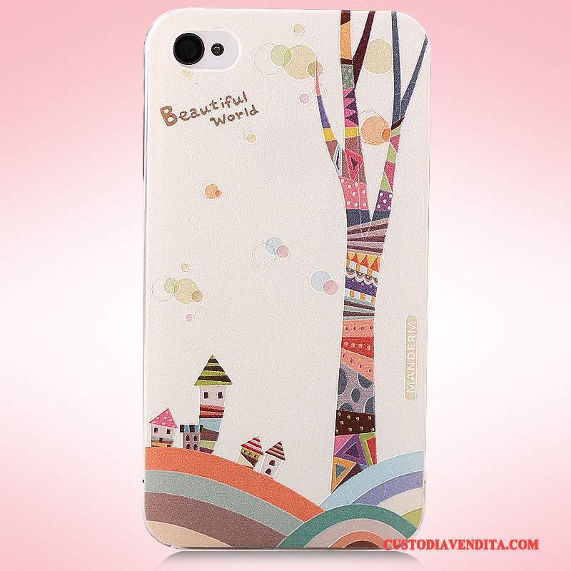 Custodia iPhone 4/4s Cartone Animato Tridimensionaletelefono, Cover iPhone 4/4s Colore Tendenza Difficile