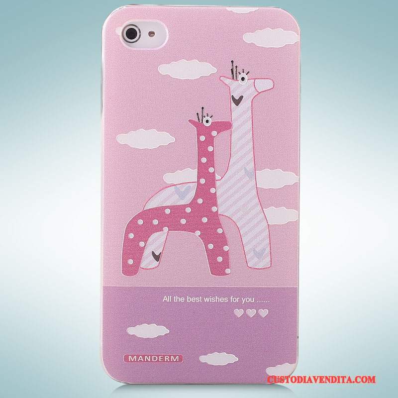 Custodia iPhone 4/4s Cartone Animato Tridimensionaletelefono, Cover iPhone 4/4s Colore Tendenza Difficile