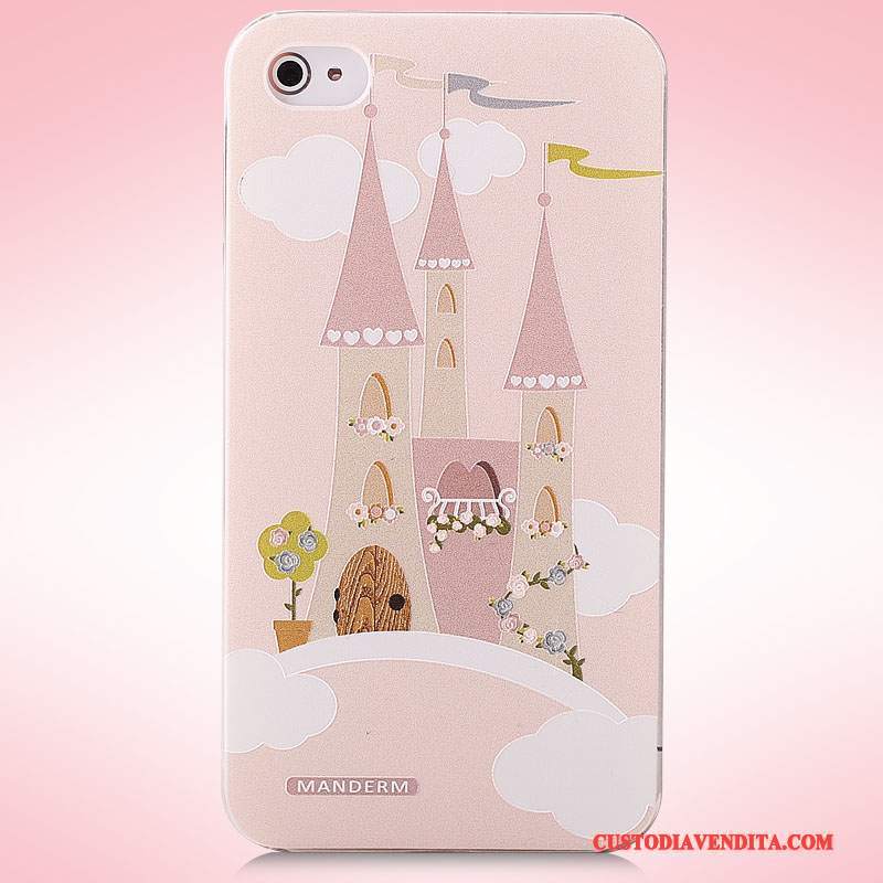 Custodia iPhone 4/4s Cartone Animato Tridimensionaletelefono, Cover iPhone 4/4s Colore Tendenza Difficile