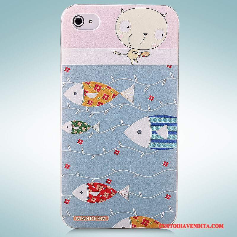 Custodia iPhone 4/4s Cartone Animato Tridimensionaletelefono, Cover iPhone 4/4s Colore Tendenza Difficile