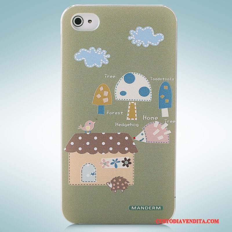 Custodia iPhone 4/4s Cartone Animato Tridimensionaletelefono, Cover iPhone 4/4s Colore Tendenza Difficile