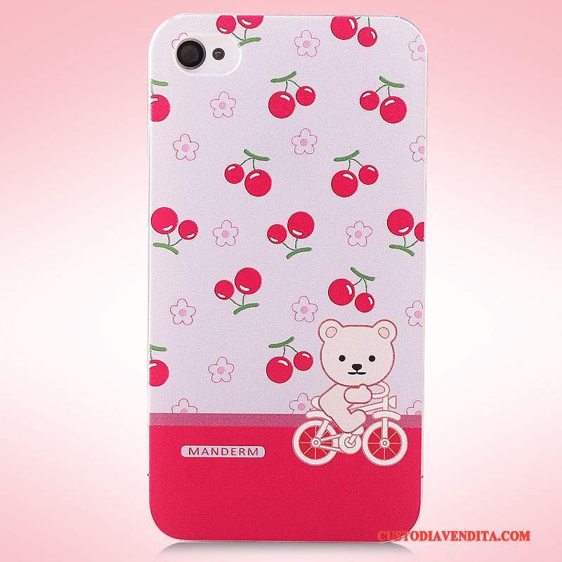 Custodia iPhone 4/4s Cartone Animato Tridimensionaletelefono, Cover iPhone 4/4s Colore Tendenza Difficile