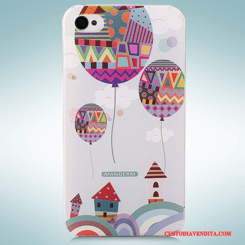 Custodia iPhone 4/4s Cartone Animato Tridimensionaletelefono, Cover iPhone 4/4s Colore Tendenza Difficile