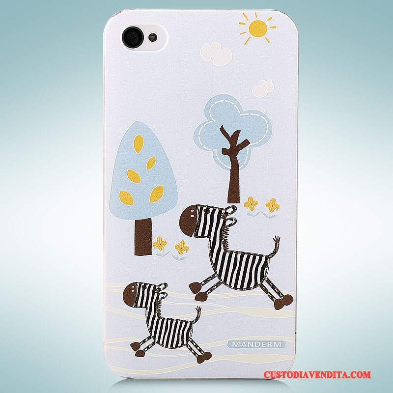 Custodia iPhone 4/4s Cartone Animato Tridimensionaletelefono, Cover iPhone 4/4s Colore Tendenza Difficile