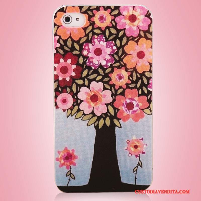 Custodia iPhone 4/4s Colore Albero Arte, Cover iPhone 4/4s Colore Telefono Blu