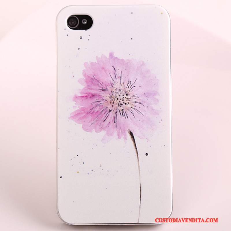 Custodia iPhone 4/4s Colore Bianco Blu, Cover iPhone 4/4s Protezione Rosa Semplici