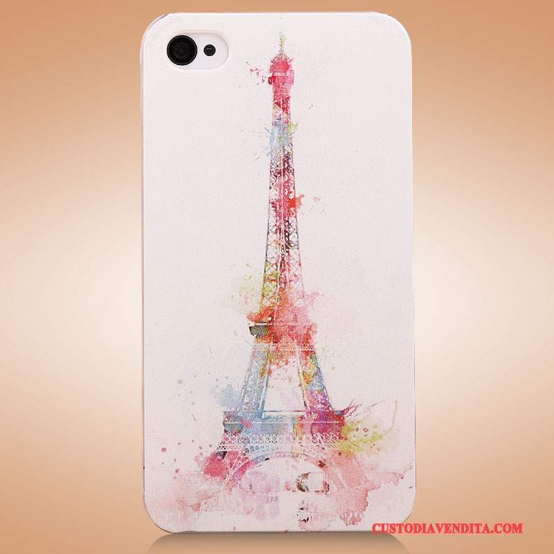 Custodia iPhone 4/4s Colore Bianco Coperchio Posteriore, Cover iPhone 4/4s Protezione Telefono Tendenza