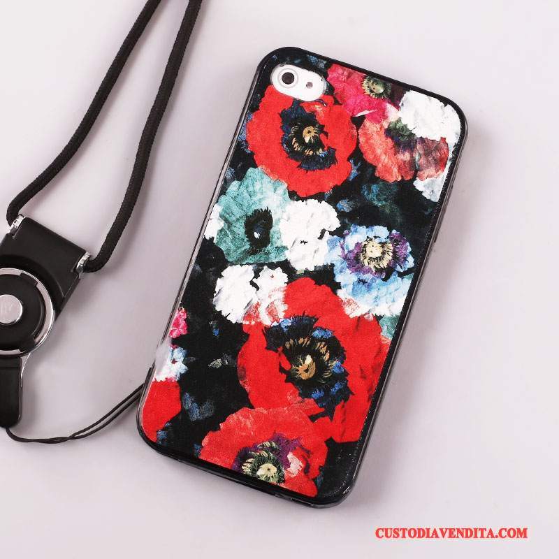 Custodia iPhone 4/4s Creativo Tutto Incluso Ornamenti Appesi, Cover iPhone 4/4s Silicone Anti-caduta Bianco