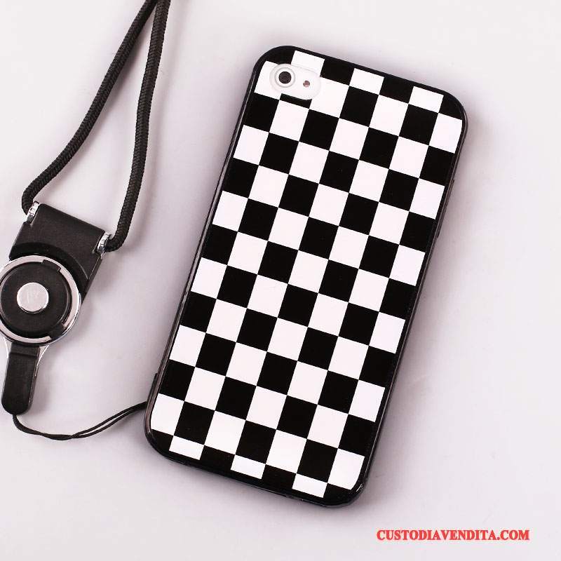 Custodia iPhone 4/4s Creativo Tutto Incluso Ornamenti Appesi, Cover iPhone 4/4s Silicone Anti-caduta Bianco