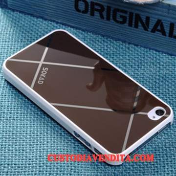 Custodia iPhone 4/4s Creativo Tutto Incluso Tendenza, Cover iPhone 4/4s Protezione Blu Difficile