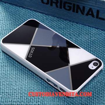 Custodia iPhone 4/4s Creativo Tutto Incluso Tendenza, Cover iPhone 4/4s Protezione Blu Difficile