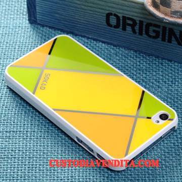 Custodia iPhone 4/4s Creativo Tutto Incluso Tendenza, Cover iPhone 4/4s Protezione Blu Difficile