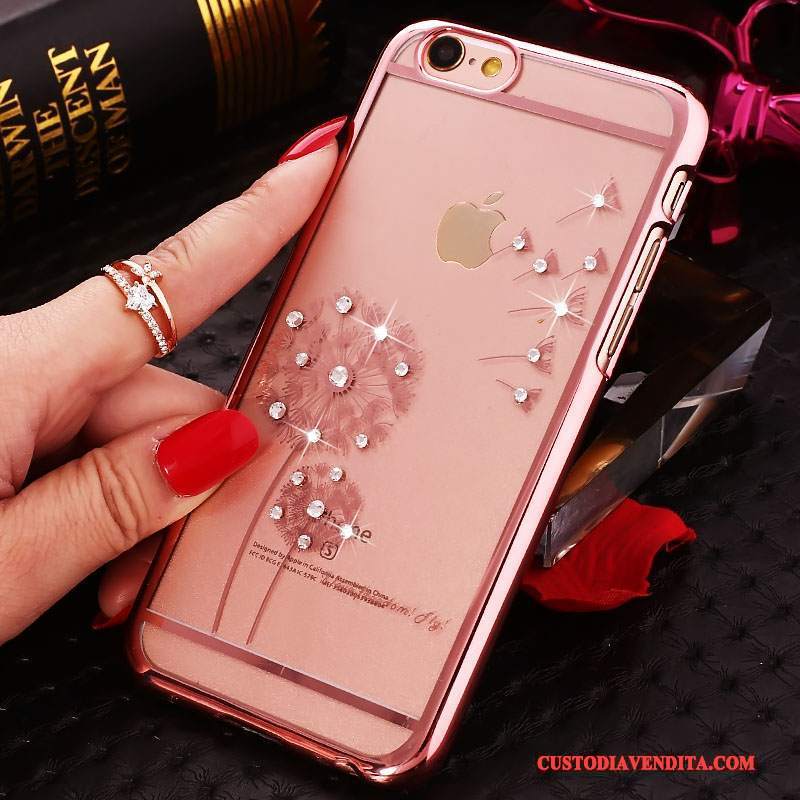 Custodia iPhone 4/4s Difficile Rosa, Cover iPhone 4/4s Trasparente Nuovo