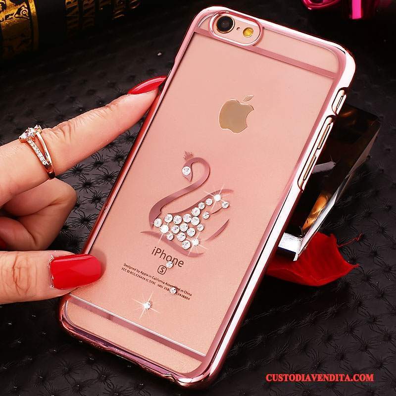 Custodia iPhone 4/4s Difficile Rosa, Cover iPhone 4/4s Trasparente Nuovo