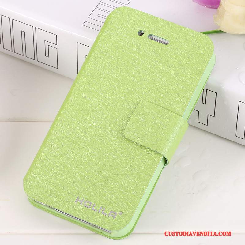 Custodia iPhone 4/4s Folio Nuovotelefono, Cover iPhone 4/4s Pelle