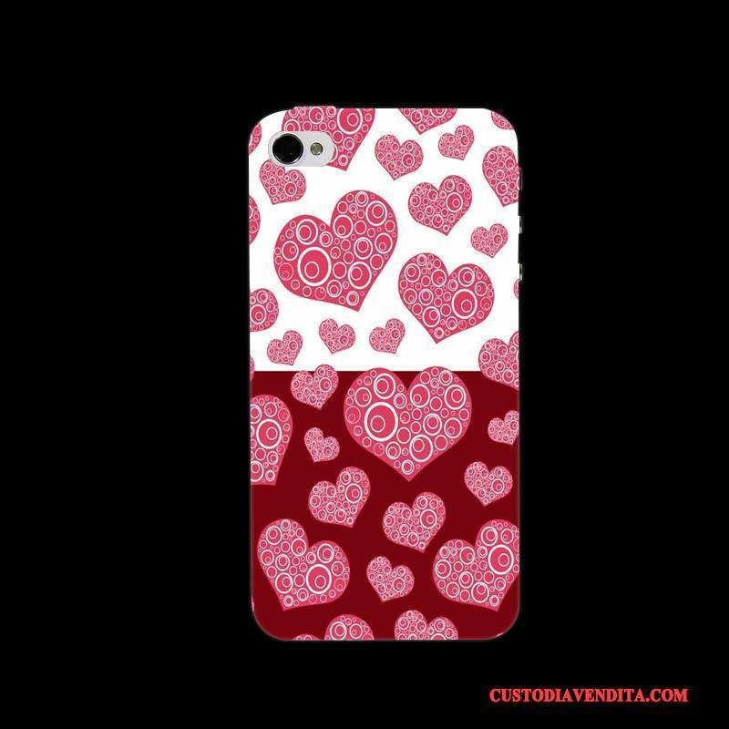 Custodia iPhone 4/4s Protezione Macchiati Difficile, Cover iPhone 4/4s Telefono Bianco