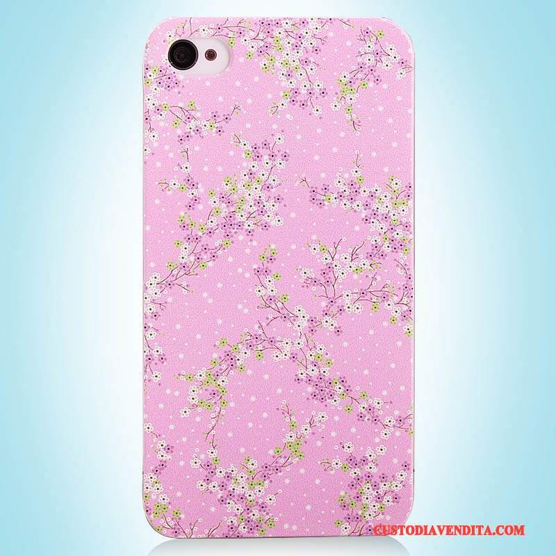 Custodia iPhone 4/4s Protezione Rosa Semplici, Cover iPhone 4/4s Colore Telefono