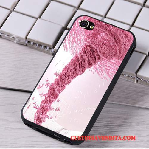 Custodia iPhone 4/4s Silicone Morbido Rosso, Cover iPhone 4/4s Cartone Animato Telefono Ornamenti Appesi