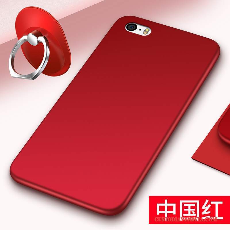 Custodia iPhone 4/4s Silicone Rosso Macchiati, Cover iPhone 4/4s Protezione Tutto Incluso Anti-caduta