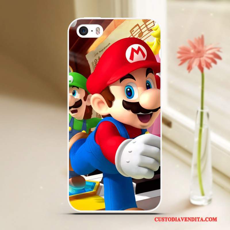 Custodia iPhone 5/5s Cartone Animato Anti-caduta Blu, Cover iPhone 5/5s Creativo Tutto Incluso Cool