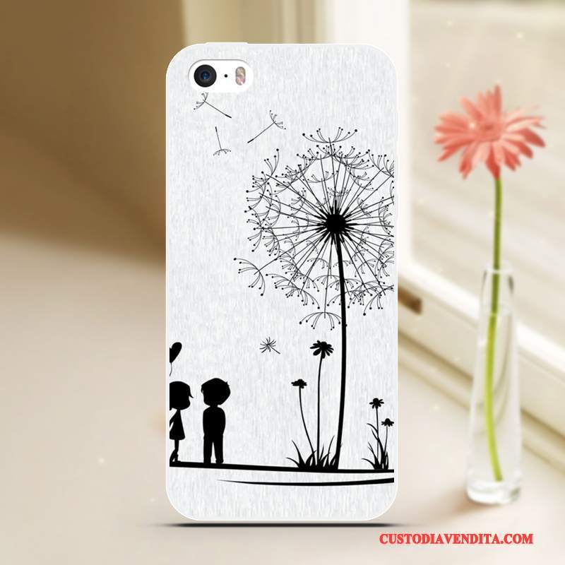 Custodia iPhone 5/5s Cartone Animato Anti-caduta Blu, Cover iPhone 5/5s Creativo Tutto Incluso Cool