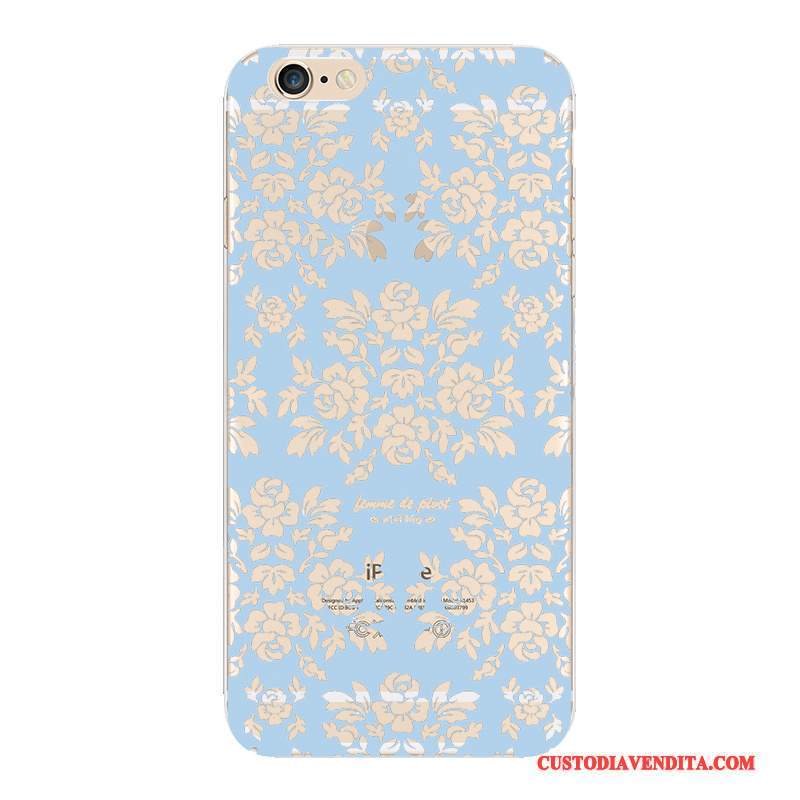 Custodia iPhone 5/5s Cartone Animato Blu Morbido, Cover iPhone 5/5s Silicone Leggeretelefono