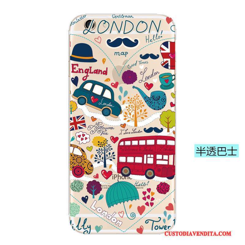 Custodia iPhone 5/5s Cartone Animato Blu Morbido, Cover iPhone 5/5s Silicone Leggeretelefono