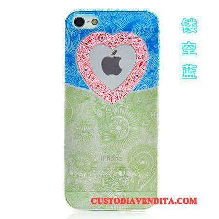 Custodia iPhone 5/5s Cartone Animato Telefono Colore, Cover iPhone 5/5s Protezione Blu Accessori