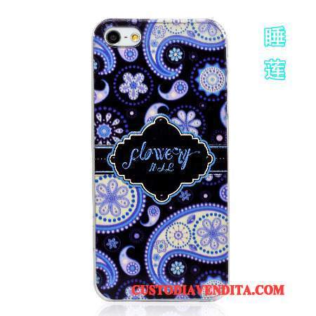 Custodia iPhone 5/5s Cartone Animato Telefono Colore, Cover iPhone 5/5s Protezione Blu Accessori