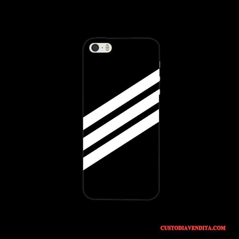 Custodia iPhone 5/5s Colore Difficile Nero, Cover iPhone 5/5s Protezione Telefono Macchiati