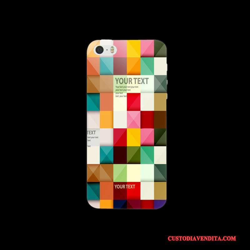 Custodia iPhone 5/5s Colore Difficile Nero, Cover iPhone 5/5s Protezione Telefono Macchiati