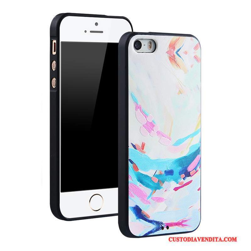 Custodia iPhone 5/5s Colore Tendenza Anti-caduta, Cover iPhone 5/5s Protezione Telefono Morbido