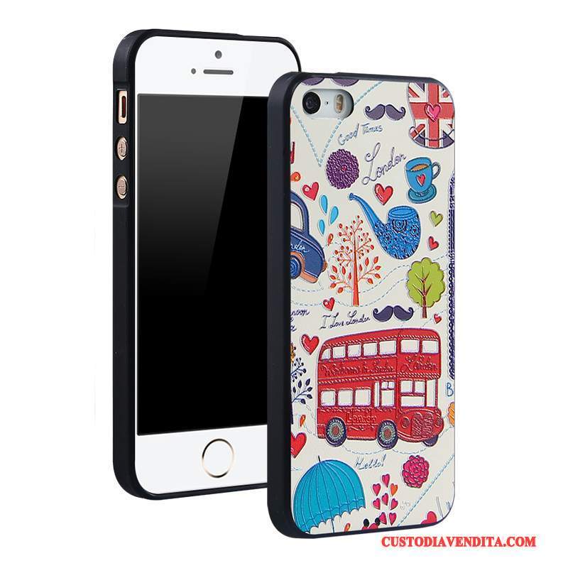 Custodia iPhone 5/5s Colore Tendenza Anti-caduta, Cover iPhone 5/5s Protezione Telefono Morbido