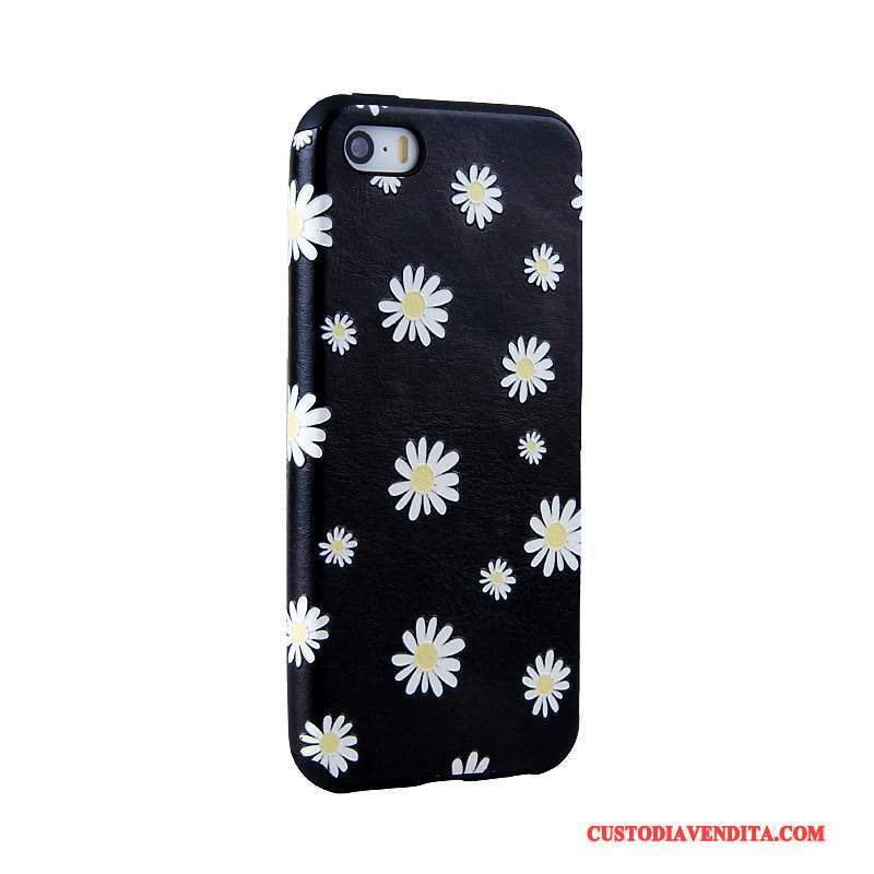 Custodia iPhone 5/5s Colore Tendenza Blu, Cover iPhone 5/5s Protezione Telefono Morbido