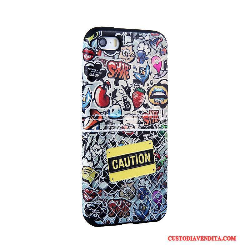 Custodia iPhone 5/5s Colore Tendenza Blu, Cover iPhone 5/5s Protezione Telefono Morbido