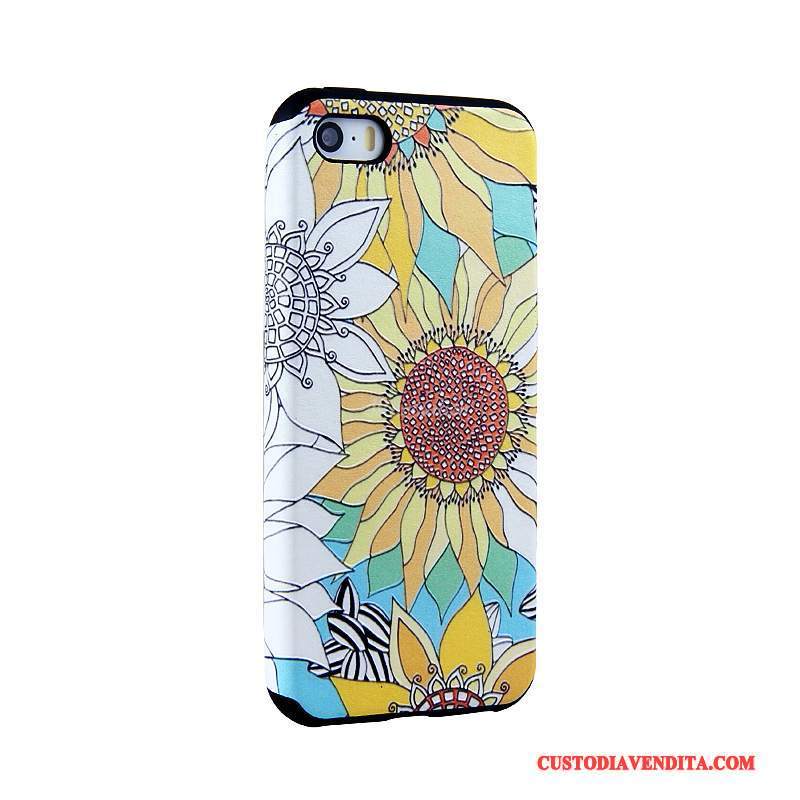 Custodia iPhone 5/5s Colore Tendenza Blu, Cover iPhone 5/5s Protezione Telefono Morbido