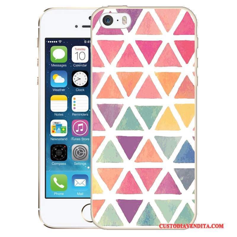 Custodia iPhone 5/5s Colore Verdetelefono, Cover iPhone 5/5s Goffratura