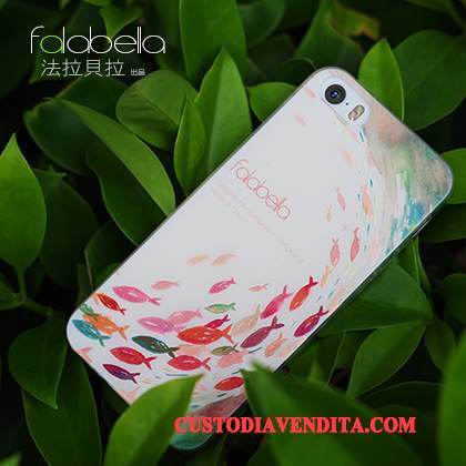 Custodia iPhone 5/5s Creativo Anti-caduta Morbido, Cover iPhone 5/5s Silicone Tendenzatelefono