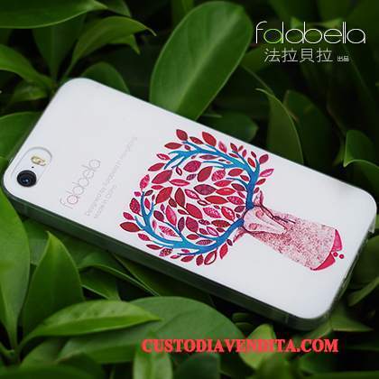 Custodia iPhone 5/5s Creativo Anti-caduta Morbido, Cover iPhone 5/5s Silicone Tendenzatelefono