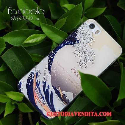 Custodia iPhone 5/5s Creativo Anti-caduta Morbido, Cover iPhone 5/5s Silicone Tendenzatelefono