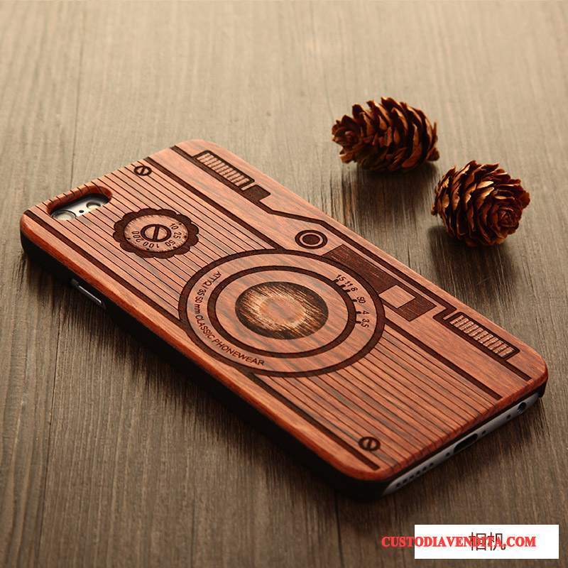 Custodia iPhone 5/5s Creativo Difficiletelefono, Cover iPhone 5/5s Protezione Legno Di Personalità