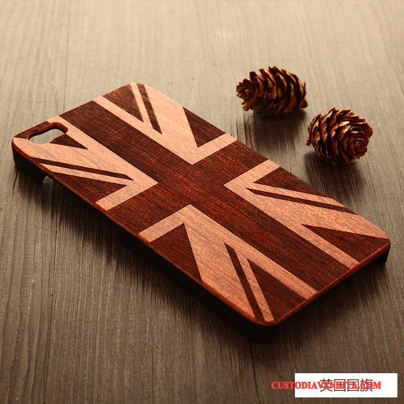 Custodia iPhone 5/5s Creativo Difficiletelefono, Cover iPhone 5/5s Protezione Legno Di Personalità