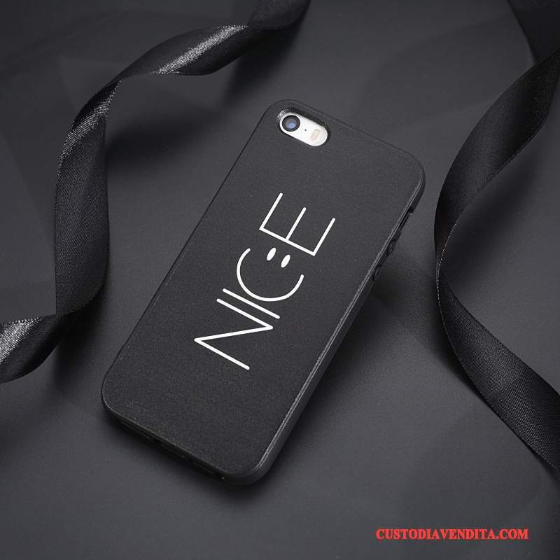 Custodia iPhone 5/5s Creativo Nero Difficile, Cover iPhone 5/5s Di Personalitàtelefono