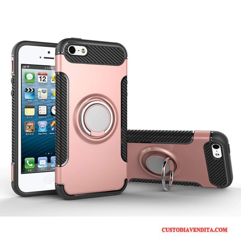 Custodia iPhone 5/5s Creativo Telefono Nuovo, Cover iPhone 5/5s Protezione Rosso Fibbia