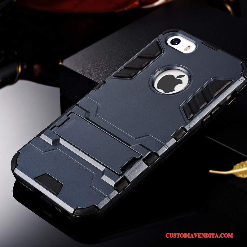 Custodia iPhone 5/5s Creativo Tendenza Argento, Cover iPhone 5/5s Telefono Semplici