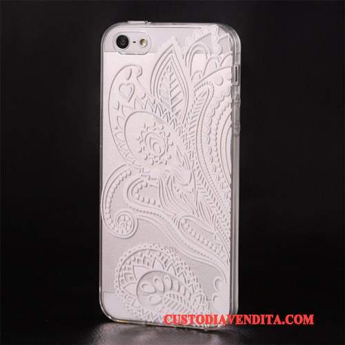 Custodia iPhone 5/5s Creativo Tendenza Nuovo, Cover iPhone 5/5s Protezione Telefono Bianco